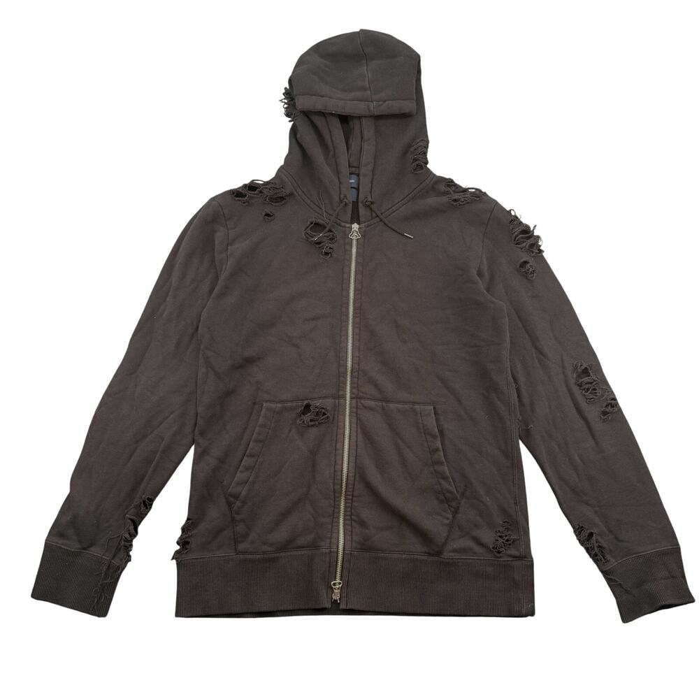 Maison Mihara Yasuhiro  Distressed Full Zip Hoodie Men’s 50 Japanese Streetwear